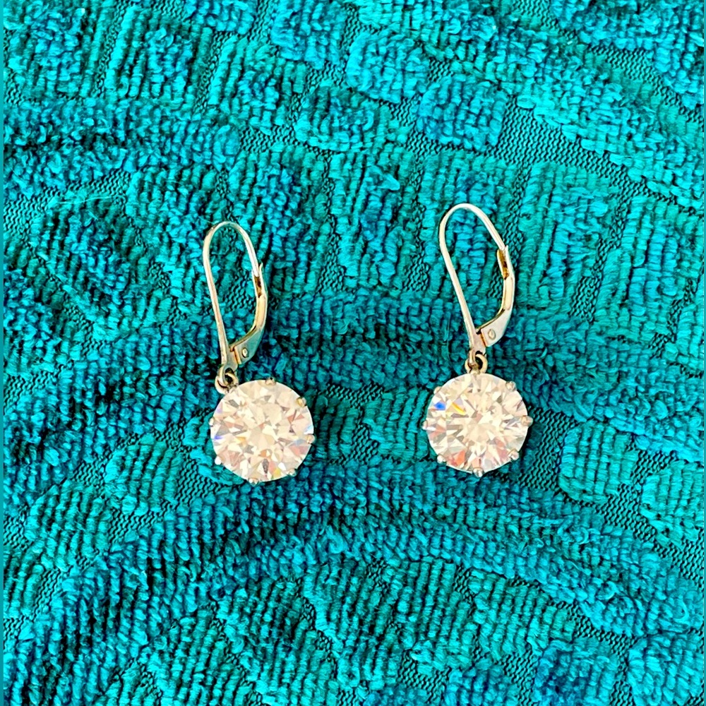Round CZ Stones set in .925 Sterling Silver